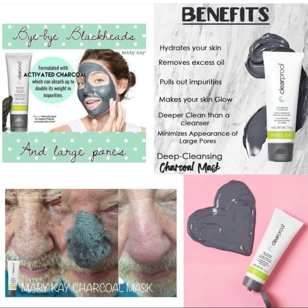 NEW IN BOX Mary Kay Clearproof Deep Cleansing Charcoal Mask